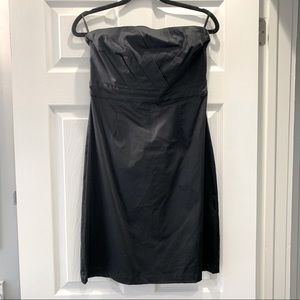 New York & Company Strapless Black Cocktail Dress- 8